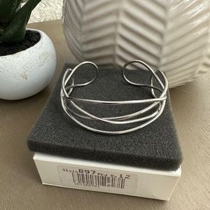 Lia Sophia Jinx Silver Plated Cuff Bracelet